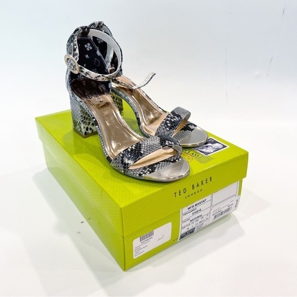 TED BAKER LONDON Manyap Snake Sandal Size 38 NEW NIB - Picture 5 of 15